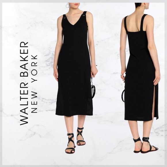Walter Baker Dresses & Skirts - Walter Baker Sleeveless Black Midi Dress NWT